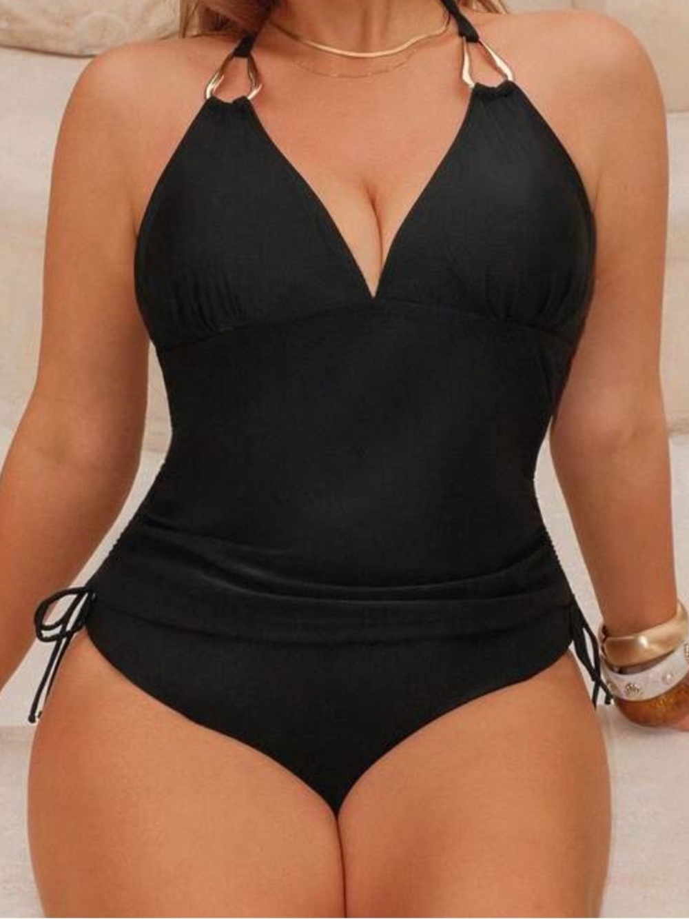 🔥Adorable NWT Shein 2 Piece Plus Size Tankini Bathing Suit Set (18) 3X